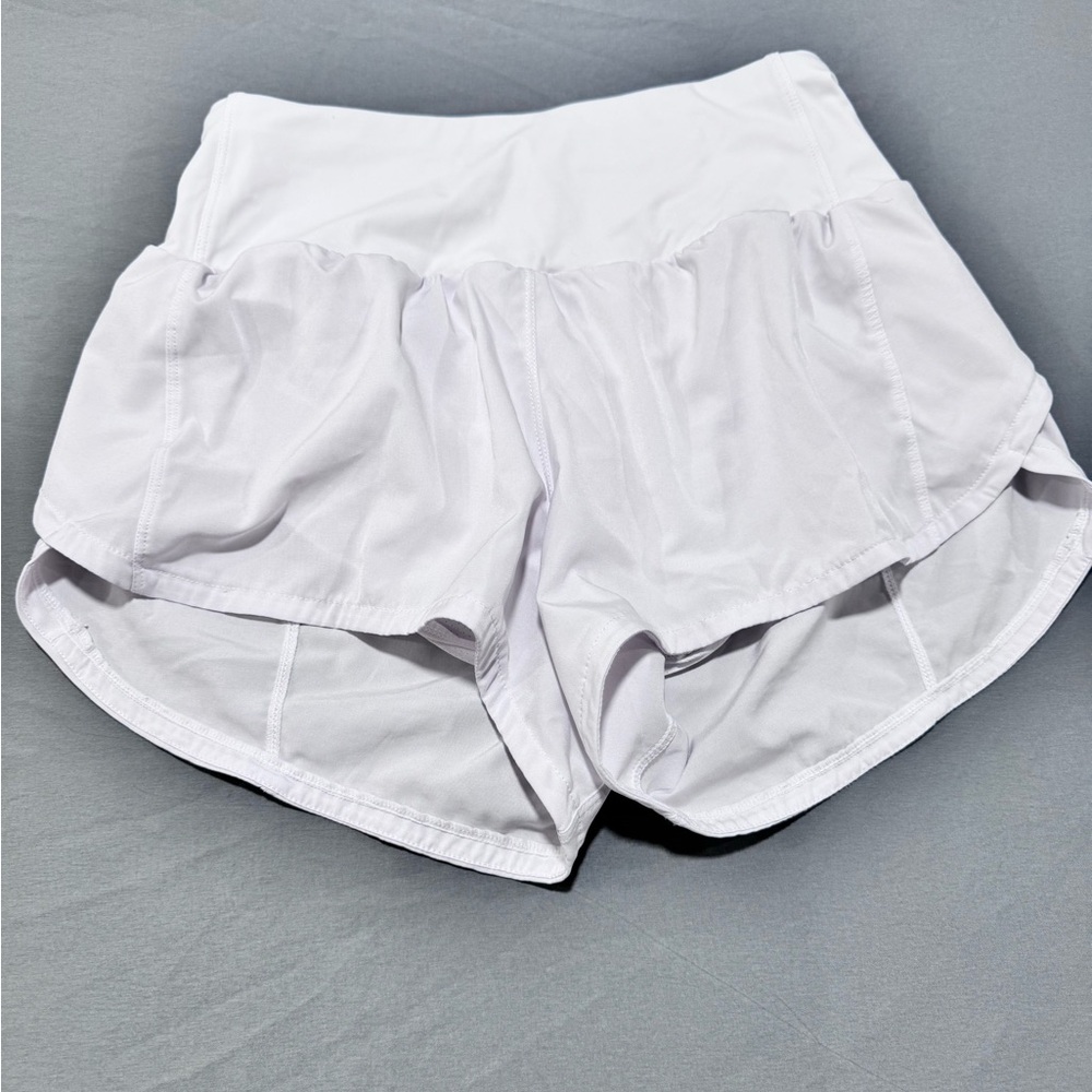 White Women's Athletic Shorts